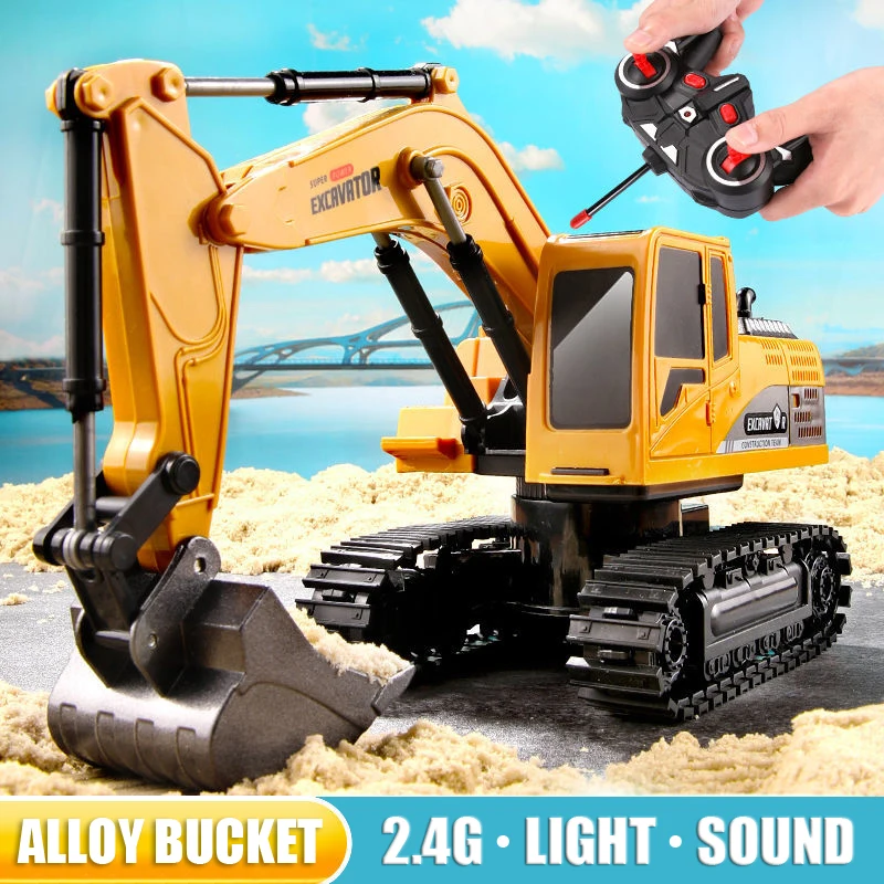 Rc Excavator Hobby - Koparka RC 2.4Ghz 6-kanałowa 1:24, zdalnie