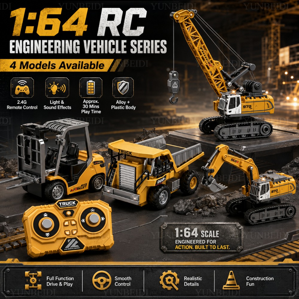 Rc Excavator Hobby - Zdalnie sterowany mini samochód ze stopu