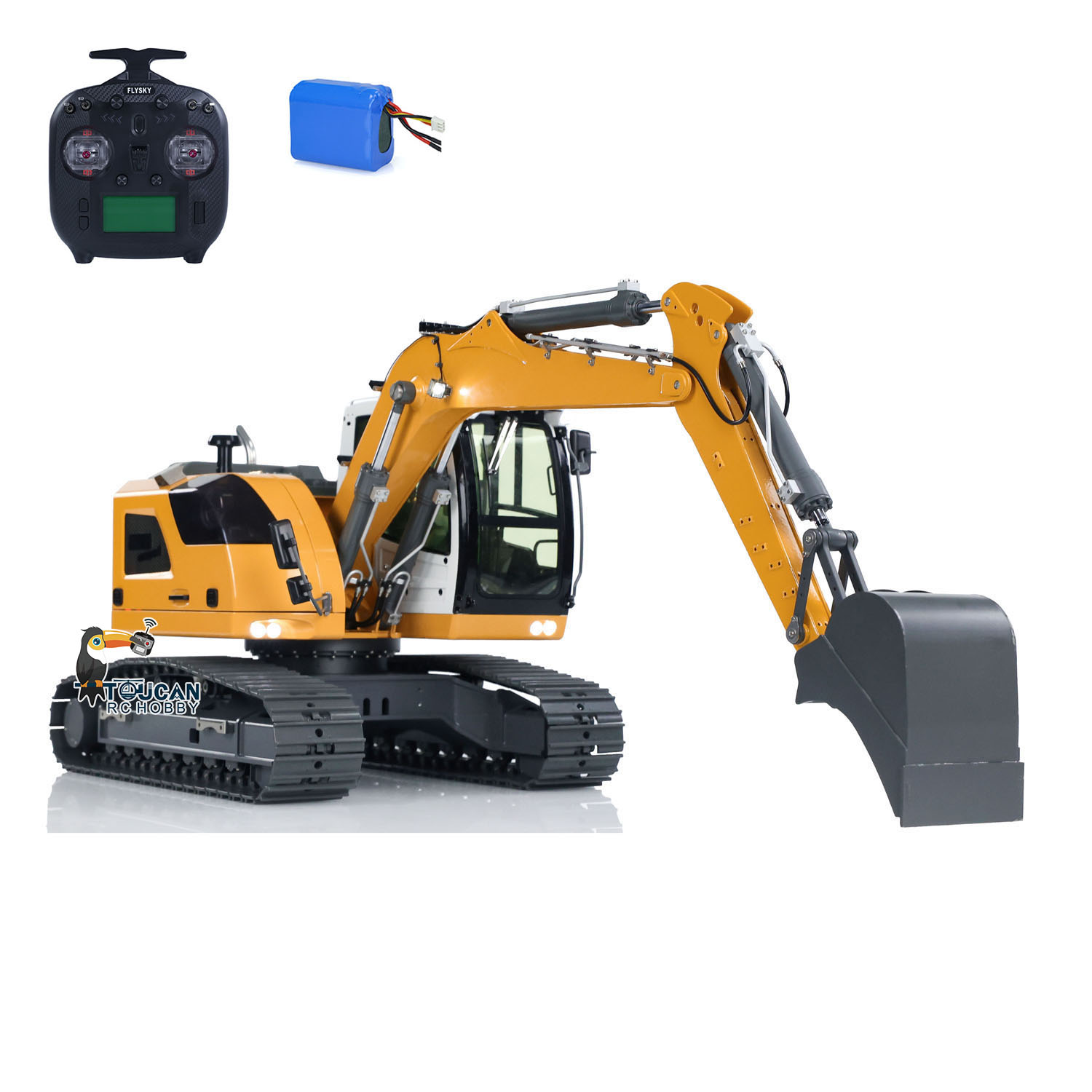 Metalowa koparka RC JDM-208 1/ – Rc Excavator Hobby recenzja i cena