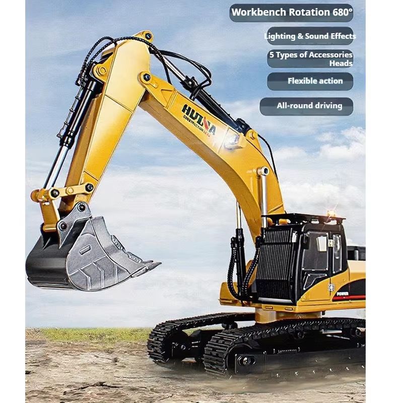 Huina Upgrade 1590 1/14 Metalo – Rc Excavator Hobby recenzja i cena